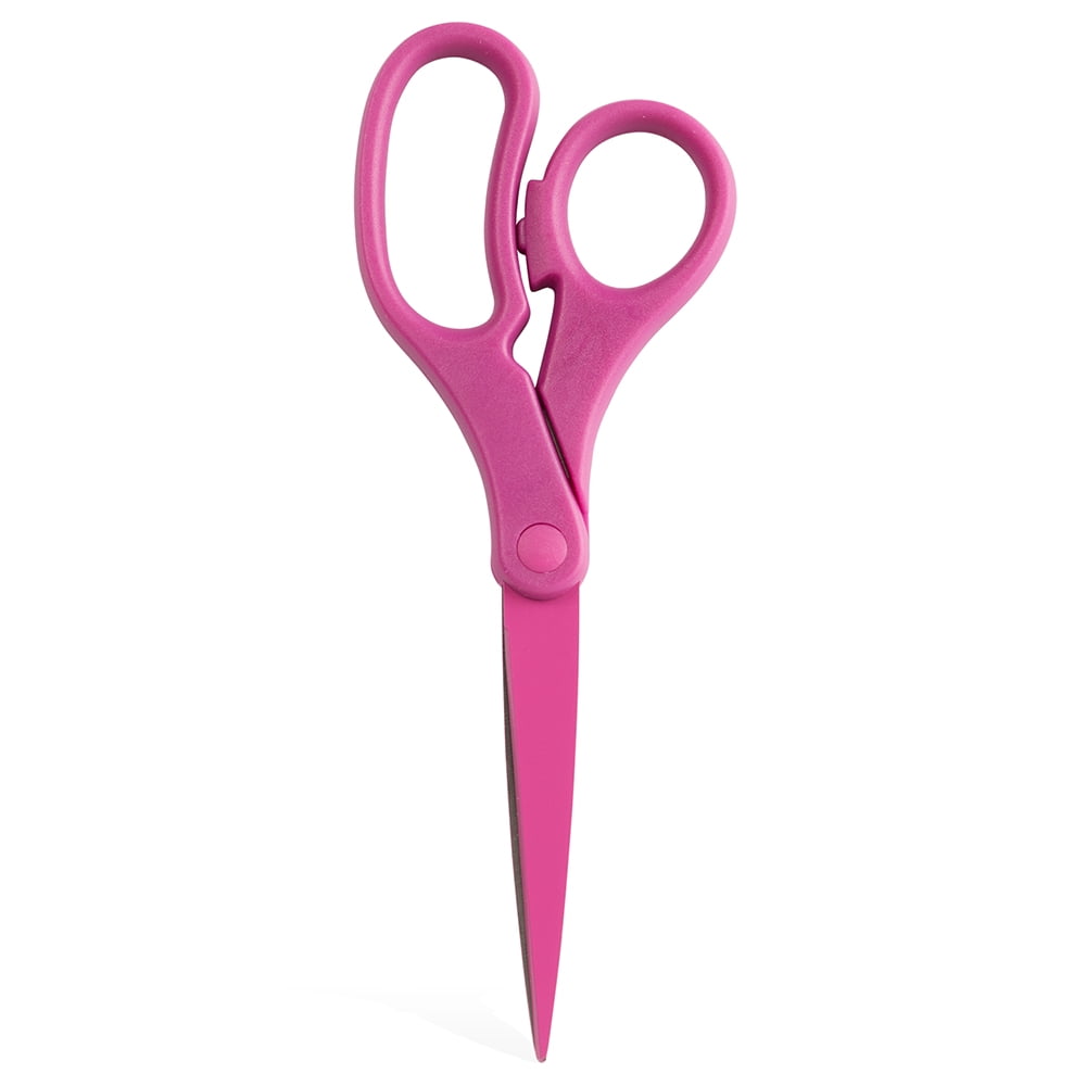 JAM Paper MultiPurpose Precision Scissors, Pink, 8 inch, 1/Pack