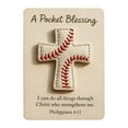 thumbnail image 2 of Pocket Blessing Baseball Cross Decorated Gift Set, Pocket Baseball Blessing Hug Handmade Sports Edition Encouragement with Card Perfect As a Blessing, 2 of 8