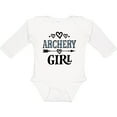 thumbnail image 3 of Inktastic Archery Girl Bow Hunting Girls Long Sleeve Baby Bodysuit, 3 of 5