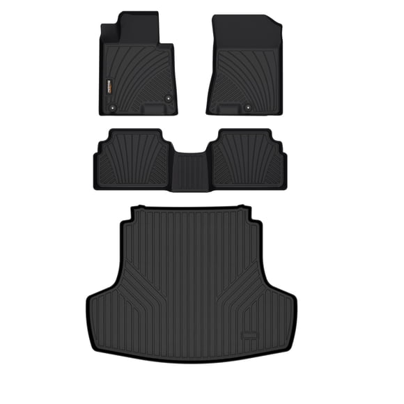 Binmotor-All Weather Floor Mats and Cargo Liner Set for Kia K5 2021-2025(Only FWD) / 2020-2025 Hyundai Sonata, Car Accessories Floor Mats for Kia K5, Heavy Duty Floor Liners for Hyundai Sonata