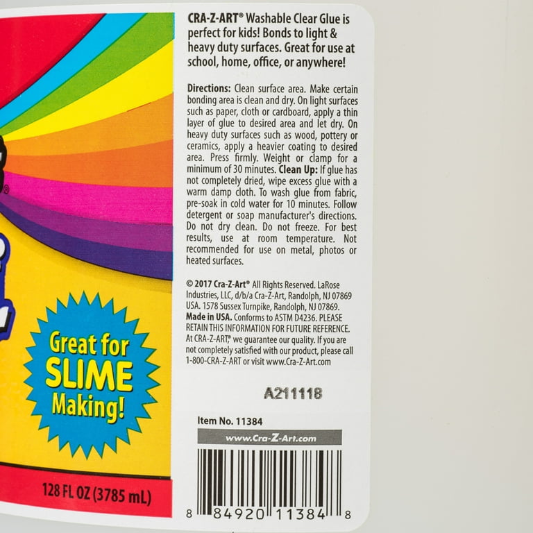 Cra-Z-Art Washable Clear Glue, One Gallon – Walmart Inventory