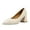 Beige, variant on Aayomet Pumps Shoes Women Ladies British Style Solid Color Leather Pointed Thick High Heeled Casual Single Shoes,Khaki 7
