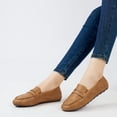 thumbnail image 5 of Ecetana Women's Penny Loafers Slip-Ons Flats Business Dress Shoes Lightweight Walking Driving Shoes, 5 of 6