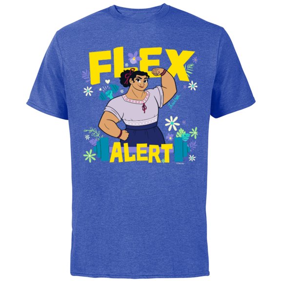 Disney Encanto Luisa Madrigal Flex Alert - Short Sleeve Cotton T-Shirt for Adults – Customized-Royal Heather