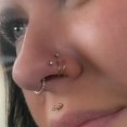 thumbnail image 6 of 14PCS Nose Rings Hoop for Women Men 316L Stainless Steel CZ Nose Rings Hoop Studs Cartilage Earrings Body Piercing Jewelry 20G, 6 of 7