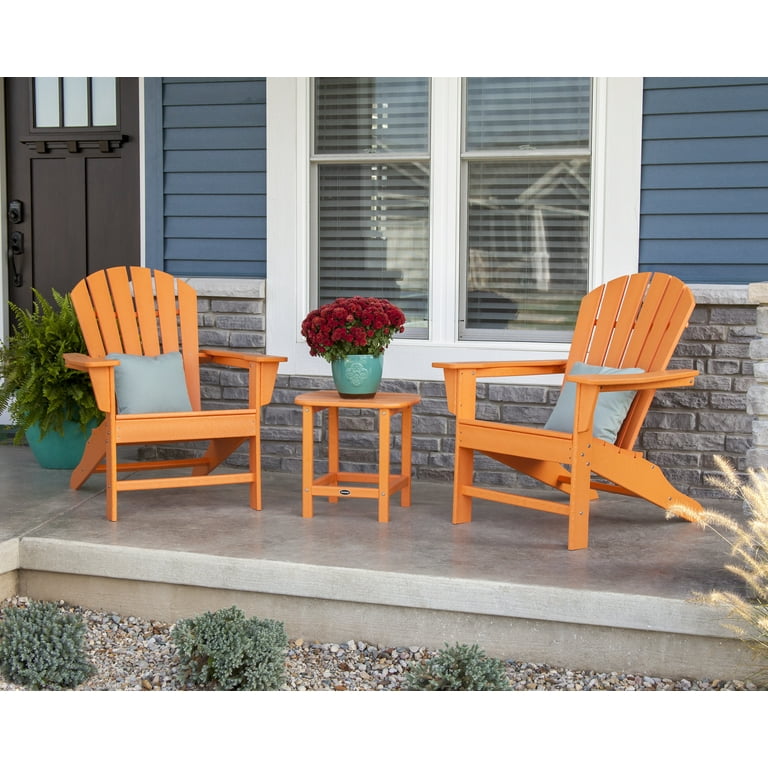 POLYWOOD South Beach Outdoor Wood Furniture: 3-Piece Adirondack