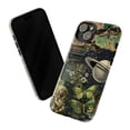 thumbnail image 3 of Vintage Celestial Nature Collage Phone Case, Saturn and Moths with Botanical and Skull Art Design, Protective Hard Cover for iPhone 16 15 14 13 12 11 Pro Max Mini, 3 of 6