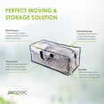 thumbnail image 2 of EcoNesxp Extra Large Moving Boxes Sturdy Handles Heavy Duty Moving Supplies Transparent Zipper College Packing Storage Boxes, 2 of 2