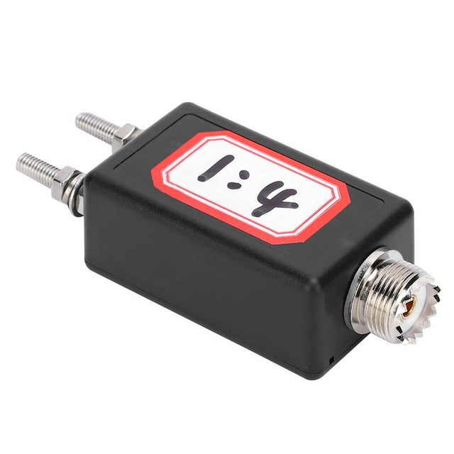 Balun, Hard Plastic HF Mini Balun, 1:4 Mini Balun, Mini Furniture Audio Equipment QRP for Outdoor Setting