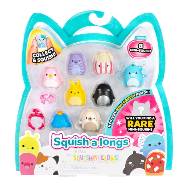 Mini-Squish de Toy Squish-a-Longs, paquete de 8 unidades, modelo Wave 3, estilo 2