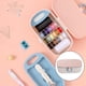 thumbnail image 4 of Kits de costura portátiles, 16 hilos de colores, agujas, bolsa de almacenamiento, caja de costura, juego para coser, acolchar, viajar, coser, remendar, herramientas, accesorios de costura Rosa, 4 of 9