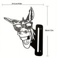 thumbnail image 5 of Burro # B Adornos de jardín de metal para cercas, decoración del hogar y al aire libre, decoración del patio, esculturas, siluetas de hierro fundido, árbol, patio, arte de pared, 5 of 5