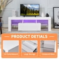 thumbnail image 6 of TV stand with Storage 43 inch LED Modern TV Media Console Entertainment Center with Drawer TV cabinet for Living Room Bedroom（White）, 6 of 9
