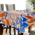 thumbnail image 3 of 54x72 Inch Tablecloth Polyester Square Tablecloth for Home Kitchen Dinner Decor Hand-painted Watercolor Floral, 3 of 9