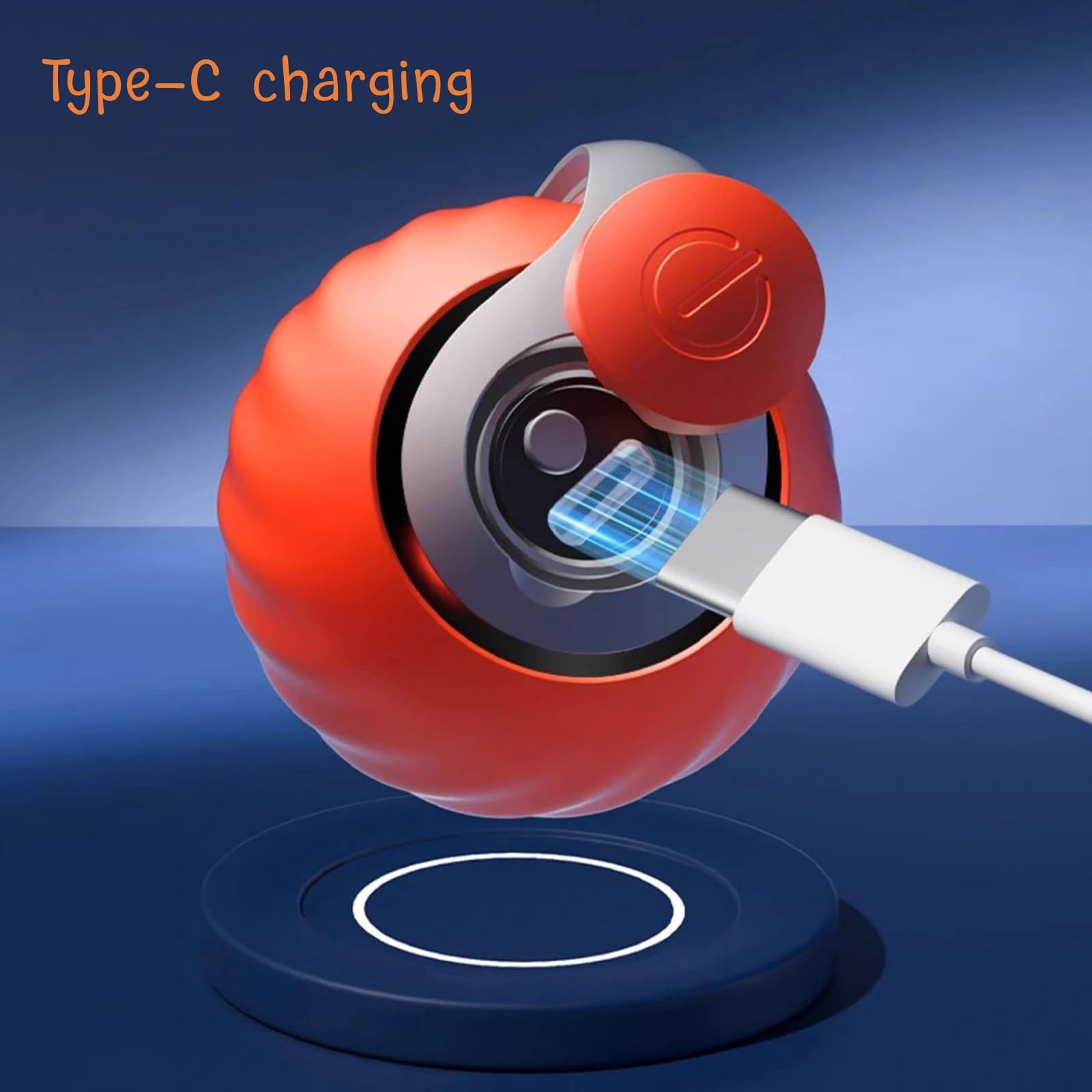 Speedy Tails 2.0, Interactive Speedy Tails Cat Toy for Indoor Cats, Automatic Moving Ball, USB Rechargeable Smart Cat Toys Ball, Two Speed Adjustment, with Replacement Tail