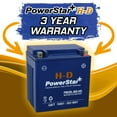 thumbnail image 2 of PowerStar 12 Volt 30Ah ES-TX30L High CCA Battery for Piaggio APE CAR, MP, MPR, P602, 2 of 8