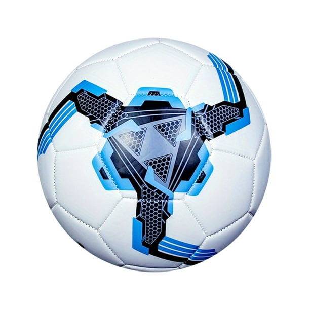 Eigraketly Balón de fútbol de entrenamiento duradero e impermeable: balón de fútbol duradero e impermeable para practicar al aire libre Deportes y aire libre azul cuatro