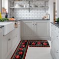 thumbnail image 3 of Kitchen Rug Mat Merry Christmas Colored Lights Berry, Set of 2, Anti-Fatigue Non-Skid Washable Kitchen Runner Rugs, Xmas Vintage Wooden Board Soft Rug for Kitchen, Floor, Front of Sink, Laundry, 3 of 6