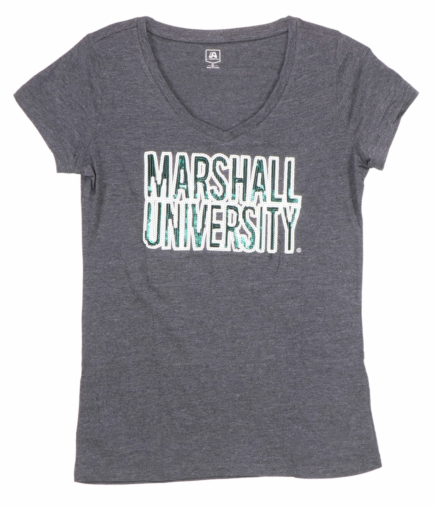 KC Sequin Logo Ruffle Sleeve - NCAA Licensed: University of Oklahoma Top main image 1