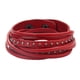 thumbnail image 1 of Vintage para proteger de material cuero brazalete brazalete brazalete remaches punk brazalete joyería bohemia 17.3 " rojo Yinane Brazalete de pulsera, 1 of 4