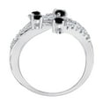 thumbnail image 3 of Aonejewelry 0.55Ct. Ttw Gorgeous Black Diamond Ring In 14K White Gold, 3 of 4