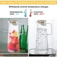 thumbnail image 3 of Tehan Glass Water Pitcher with Lids, 45.6 oz/1350 ml Heat-resistant Pitchers for Tea Juice Lemonade, 3 of 6