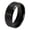 Black, variant on SmartBy Men's Women's 8mm Wide Band 18K Gold Plated Titanium Steel Ring Jewelry US 5-14