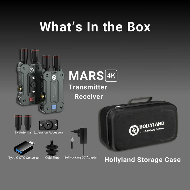 Hollyland Mars 4K SDI and HDMI Wireless Video Transmission
