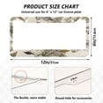 thumbnail image 7 of Aluminum License Plate Frame 2 Pack Car Exterior Accessory Car Tag Holder for Front Rear Plates Cars Decor Lily Motifs Pattern, 7 of 7