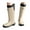 White, variant on Women Rain Boots Black Waterproof Mid Calf Lightweight Cute Booties Fashion Work Garden Shoes