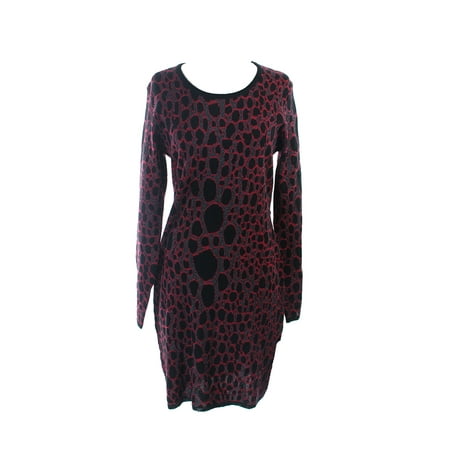 French Connection Black Stingray Sparkle Sweater Dress