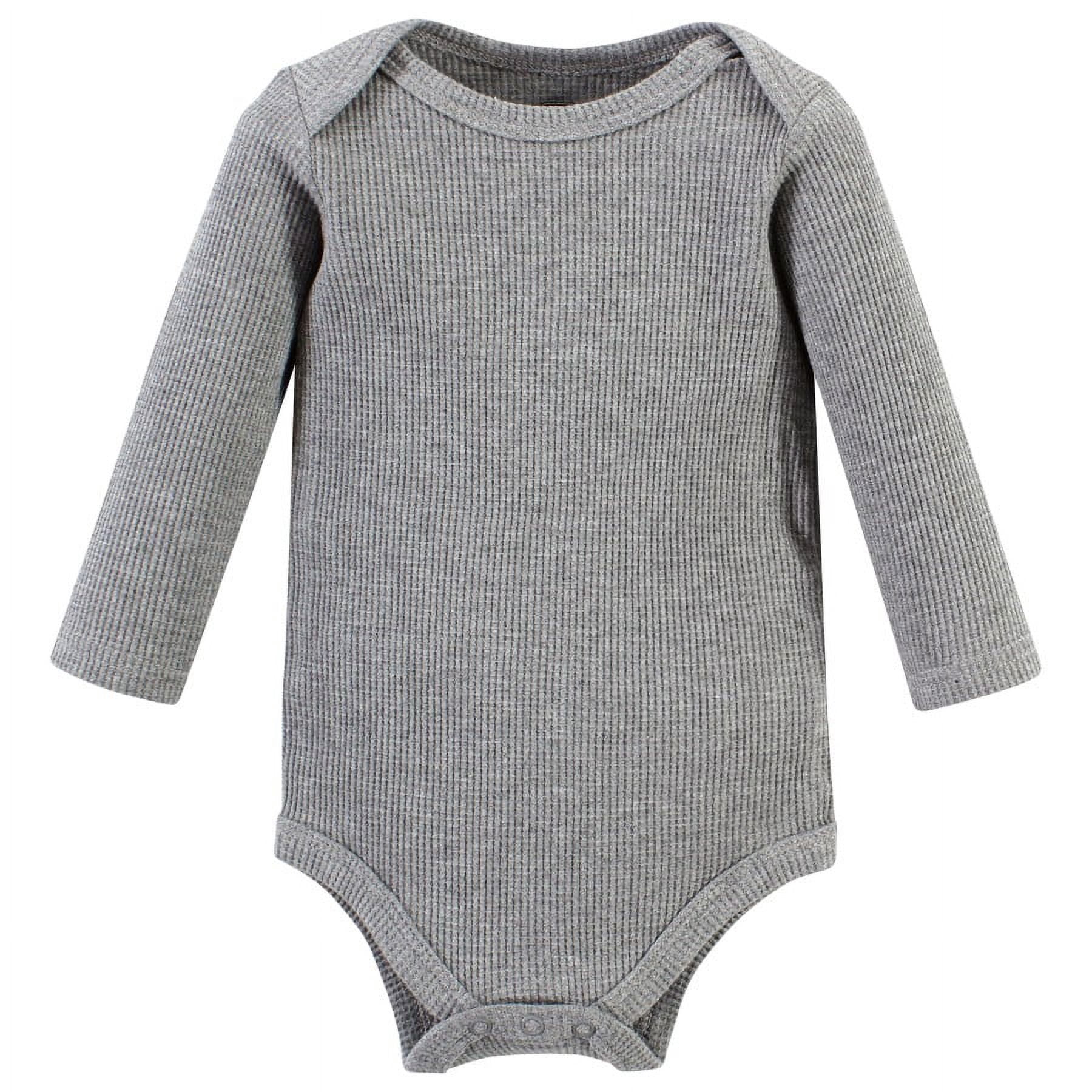 Hudson Baby Cotton Long-Sleeve Bodysuits, 5-Pack, Newborn- 24 Months