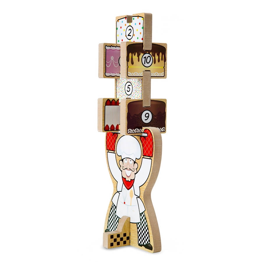 melissa and doug stacking wooden chunky puzzle