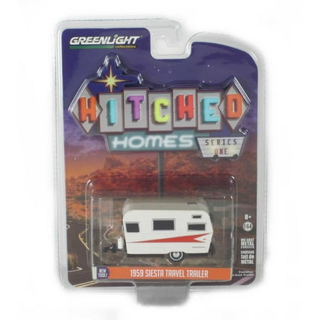 Greenlight Hitched Homes Series: 1959 Siesta Travel Trailer 1/64