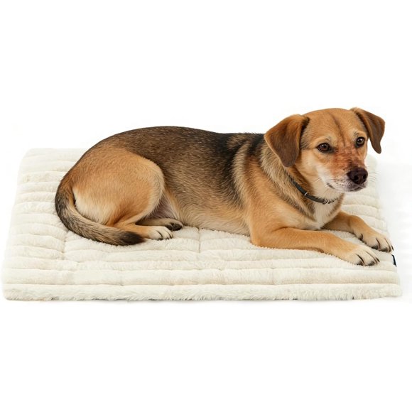 Tapis Thermique Auto-Chauffant pour Animaux, Lit pour Chat Auto-Chauffant, Tapis Chauffant pour Chien, Tapis Thermique Non Électrique pour Petits Animaux, Coussin Lavable Doux pour Confort et Chaleur en Hiver (Blanc, Moyen)