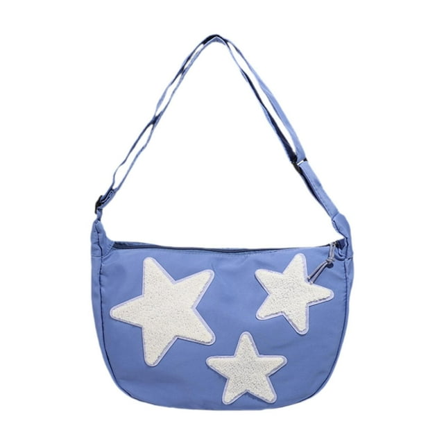 Bolso bandolera informal para mujer, bolso de mano tipo hobo, bolso de hombro para mujer Azul