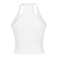 thumbnail image 4 of Posijego Women's Summer Undershirts V Neck Ribbed Tank Tops Slim Tight Camisole Basic Layering Shirts, 4 of 6