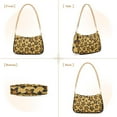 thumbnail image 2 of Star Leopard Print Womens Chain Shoulder Bag Tote Handbag Clutch Hobo Purse with Zipper for Travel Casual, 2 of 7