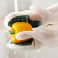 thumbnail image 2 of Uso en el hogar Lavar platos Guante Cepillo Limpieza de cocina Antideslizante Impermeable Gel de sílice Estropajo, 2 of 8