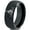 Black Dome Tungsten, variant on Tungsten Greek Roman Helmet Mohawk Crossed Spears Band Ring 8mm Men Women Comfort Fit Black Dome Polished