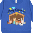 thumbnail image 3 of Inktastic Merry Christmas Cute Nativity Scene Toddler Sweatshirt, 3 of 4