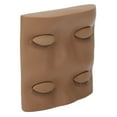 thumbnail image 2 of False Eyelashes Extension Practice Mannequin, PVC Soft Silicone Detachable Lightweight 3D Simulated Eyelash Training Model Head Washable   For Display Coffee Color, 2 of 8