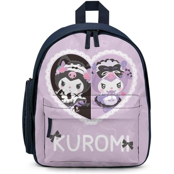 Kuromi Backpack School Bag Cute Lightweigh Back to School Rucksack Bag As Gift