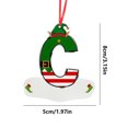 thumbnail image 3 of Hot6sl Ofertas Del Día 26 Adornos Navideños En 26 Letras, Adornos Rojos En Árbol de Navidad, Adornos Colgantes En Letras, Adornos Árbol de Navidad En Alfabeto para El Hogar, 3 of 7