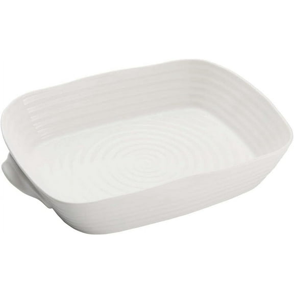 Sophie Conran Rectangular Roasting Dish, 13 x 9.5 Inches Porcelain Casserole for Oven, Dishwasher, Microwave & Freezer Safe