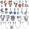 thumbnail image 2 of silver 925 disney star wars marvel pendant bead fit pandora original bracelet women 925 silver round bead diy jewelry 2022 hot Gao Jinjia LED, 2 of 2