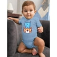 thumbnail image 2 of Cute Cat And Tiger Bodysuit Infant -Image by Shutterstock,  24 Months, 2 of 4