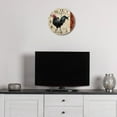 thumbnail image 3 of Rooster Walking In The Farm Wall Clock, 10 Inch Silent Non Ticking Wall Clocks Battery Operated, Simple Rustic Country Kitchen Clock for Home Decor Art, Easy to Read, 3 of 6