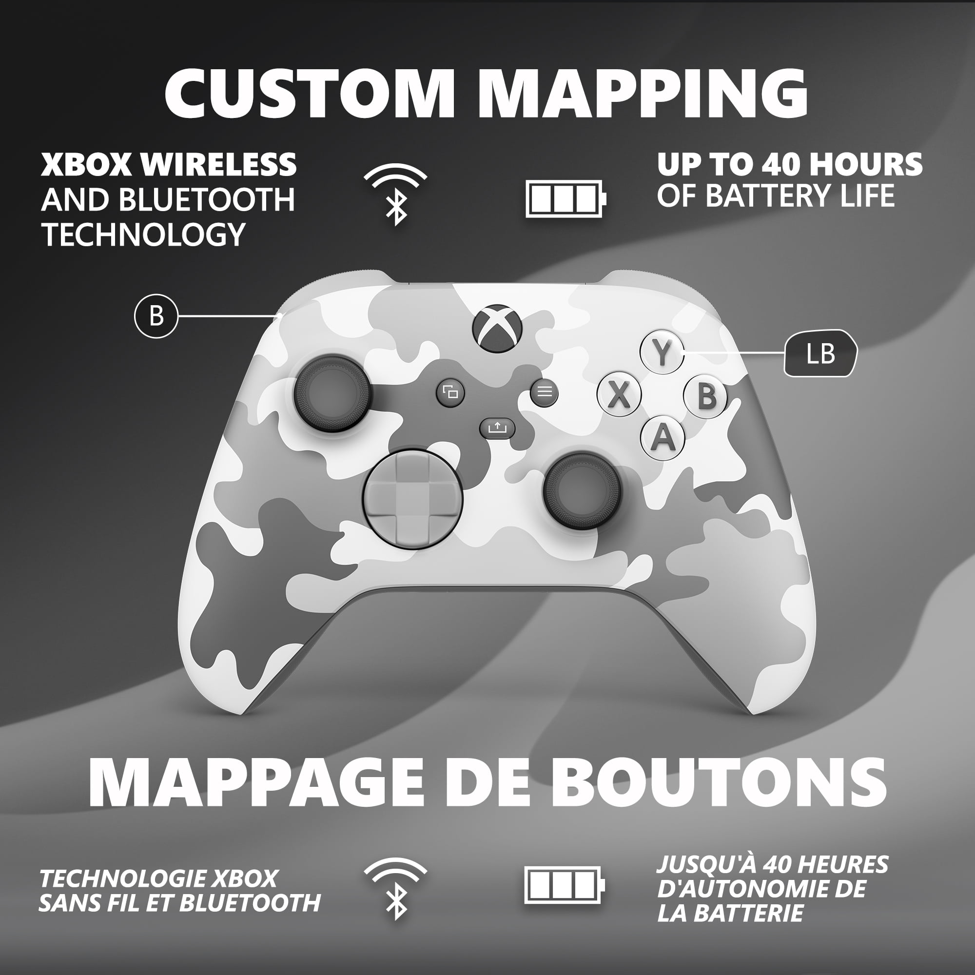 Xbox Wireless Controller – Arctic Camo Special Edition for Xbox Series X|S, Xbox One, and Windows Devices
