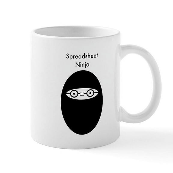 CafePress - Spreadsheet Mug - 11 oz Ceramic Mug - Novelty Coffee Tea Cup